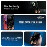 Floating Floral Print Glass Case for Motorola Edge 40 Neo