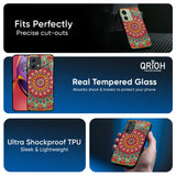 Elegant Mandala Glass Case for Motorola Edge 30 Ultra