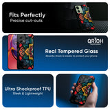 Retro Gorgeous Flower Glass Case for Motorola G84 5G