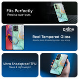 Green Marble Glass Case for Motorola Edge 30 Ultra