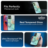 Green Marble Glass Case for Motorola Edge 40