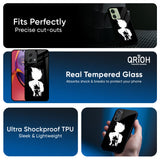 Monochrome Goku Glass Case for Motorola G84 5G