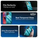 Ocean Marble Glass Case for Motorola Edge 30 Ultra