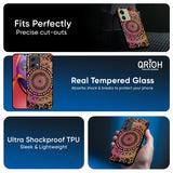 Floral Mandala Glass Case for Motorola G84 5G