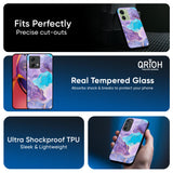 Alcohol ink Marble Glass Case for Motorola Edge 30 Ultra