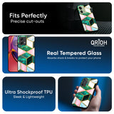 Seamless Green Marble Glass Case for Motorola Edge 30 Ultra