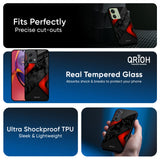 Modern Camo Abstract Glass Case for Motorola G84 5G