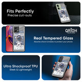Space Flight Pass Glass Case for Motorola G84 5G