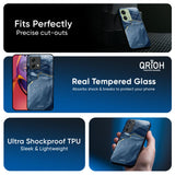 Deep Ocean Marble Glass Case for Motorola G84 5G
