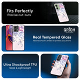 Elegant Floral Glass Case for Motorola Edge 30 Ultra