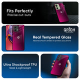 Pink Burst Glass Case for Motorola Edge 30