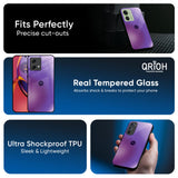 Ultraviolet Gradient Glass Case for Motorola G84 5G