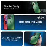 Green Grunge Texture Glass Case for Motorola Edge 30