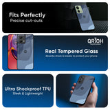 Navy Blue Ombre Glass Case for Motorola G84 5G