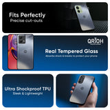 Space Grey Gradient Glass Case for Motorola Edge 40