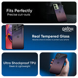 Grey Ombre Glass Case for Motorola Edge 30
