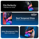 Colorful Fluid Glass Case for Motorola Edge 40 Neo