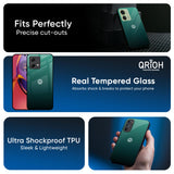 Palm Green Glass Case For Motorola Edge 40