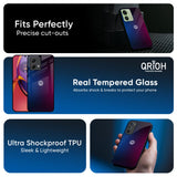 Mix Gradient Shade Glass Case For Motorola G84 5G