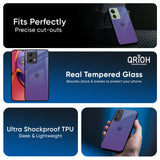 Indigo Pastel Glass Case For Motorola Edge 30 Ultra