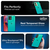 Cuba Blue Glass Case For Motorola Edge 30 Ultra