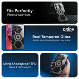 Hexagon Style Glass Case For Motorola Edge 40