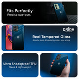Sailor Blue Glass Case For Motorola Edge 30