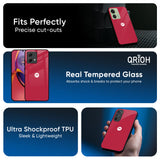 Solo Maroon Glass case for Motorola G84 5G