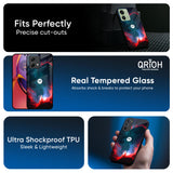 Brush Art Glass Case For Motorola Edge 30