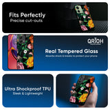 Flowers & Butterfly Glass Case for Motorola Edge 30
