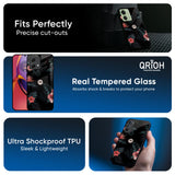 Tropical Art Flower Glass Case for Motorola Edge 40 Neo