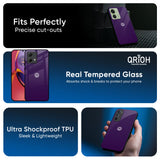 Dark Purple Glass Case for Motorola Edge 40 Neo