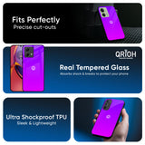 Purple Pink Glass Case for Motorola Edge 40 Neo