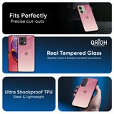 Blooming Pink Glass Case for Motorola Edge 30