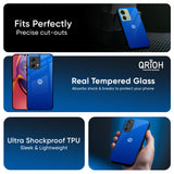 Egyptian Blue Glass Case for Motorola Edge 40 Neo