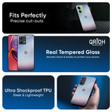 Light Sky Texture Glass Case for Motorola Edge 30