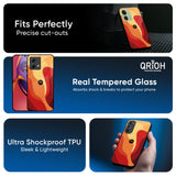 Magma Color Pattern Glass Case for Motorola Edge 40