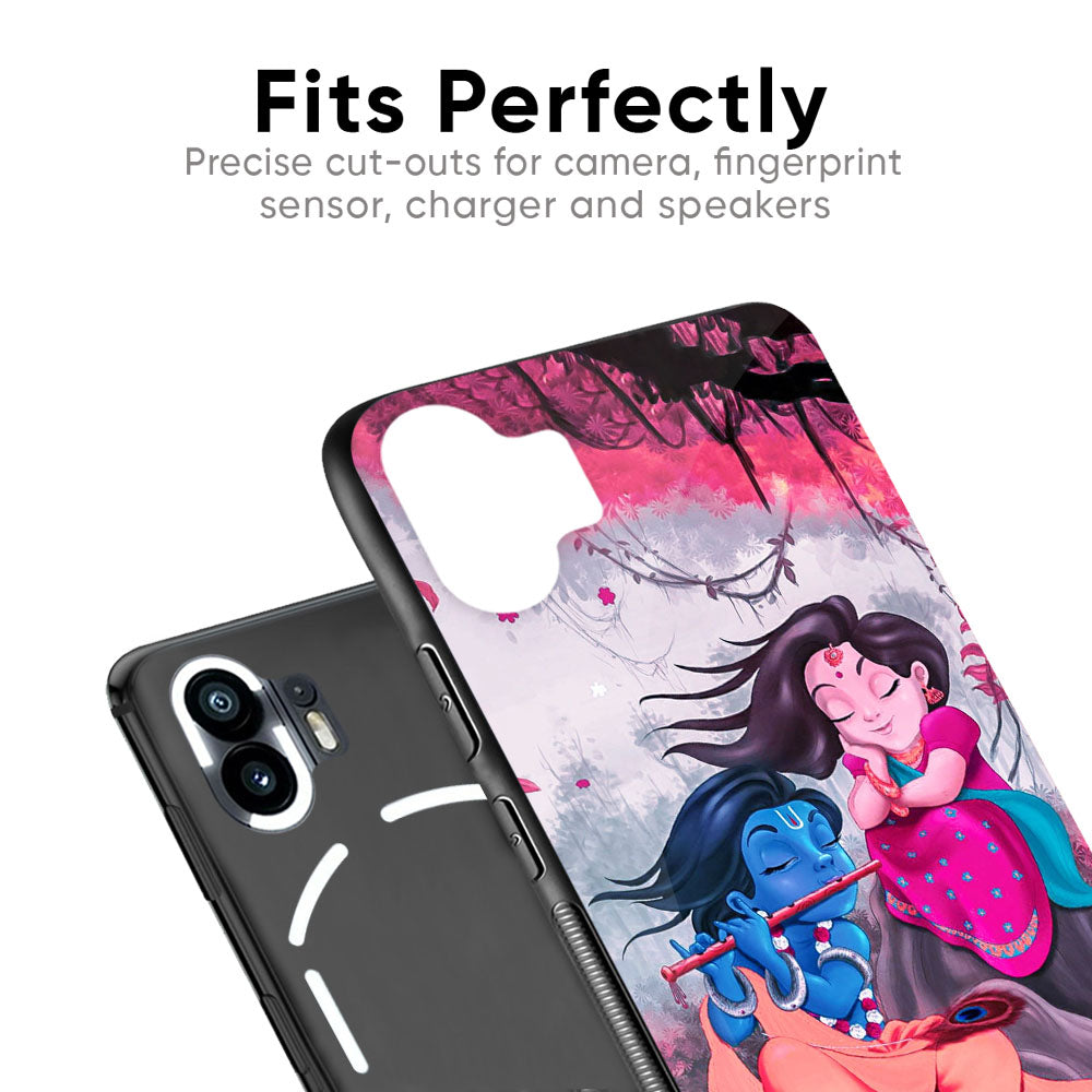 Radha Krishna Art Glass Case for Nothing Phone 2