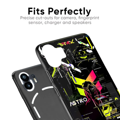 Astro Glitch Glass Case for Nothing Phone 1