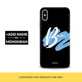 Bold Black Customized Phone Cover