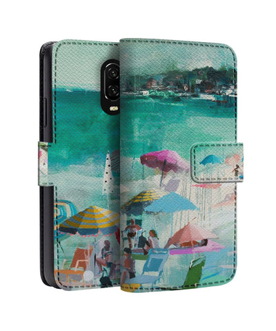 Summer Beach Scene OnePlus Flip Cases & Covers Online