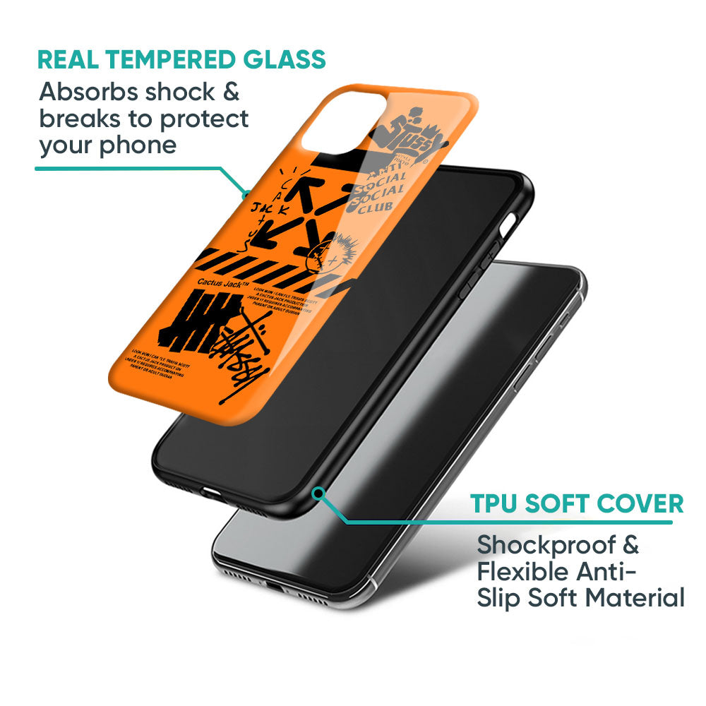 Anti Social Club Glass Case for iPhone XS Max
