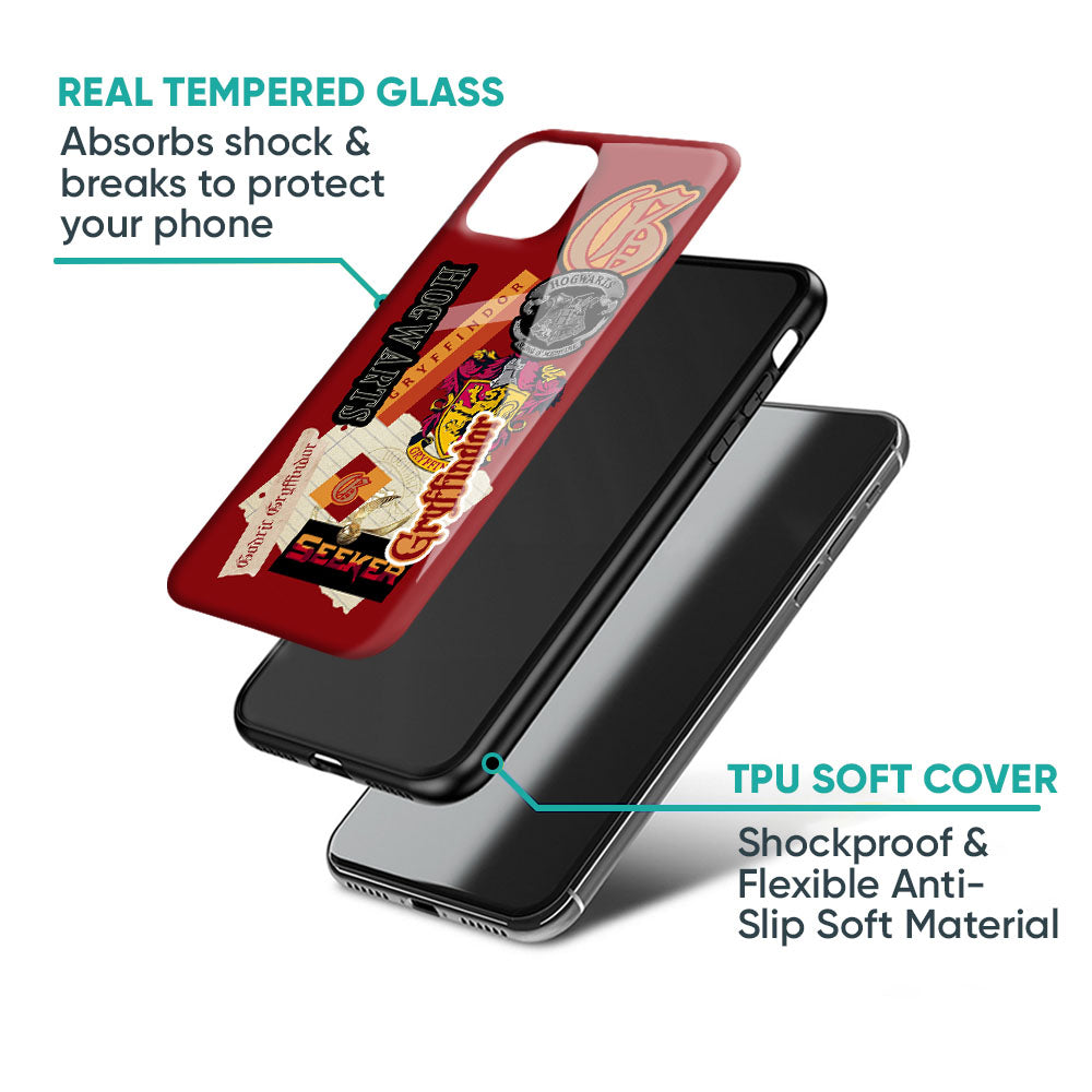 Gryffindor Glass Case for Huawei P40 Pro