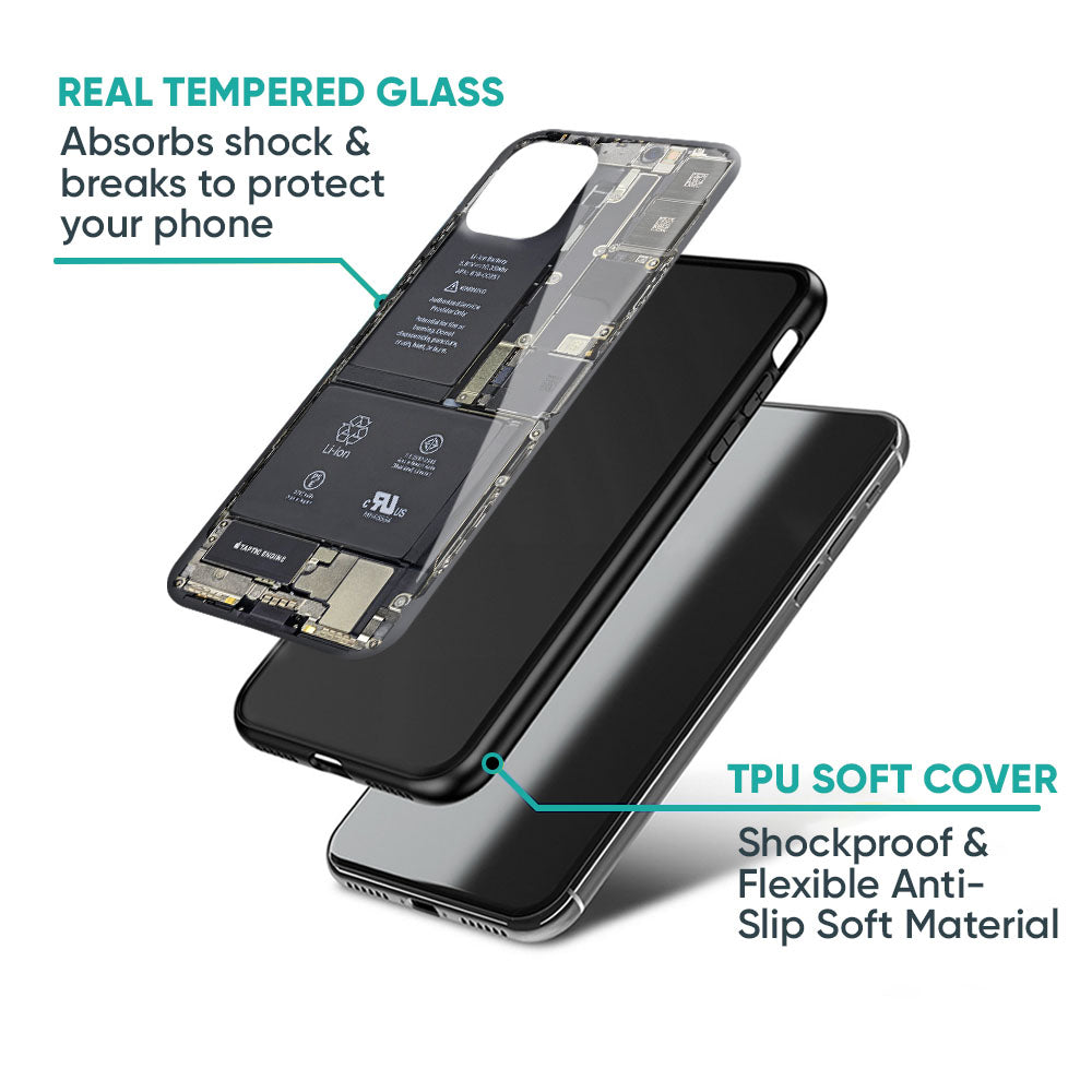 Skeleton Inside Glass Case for OnePlus 11R 5G