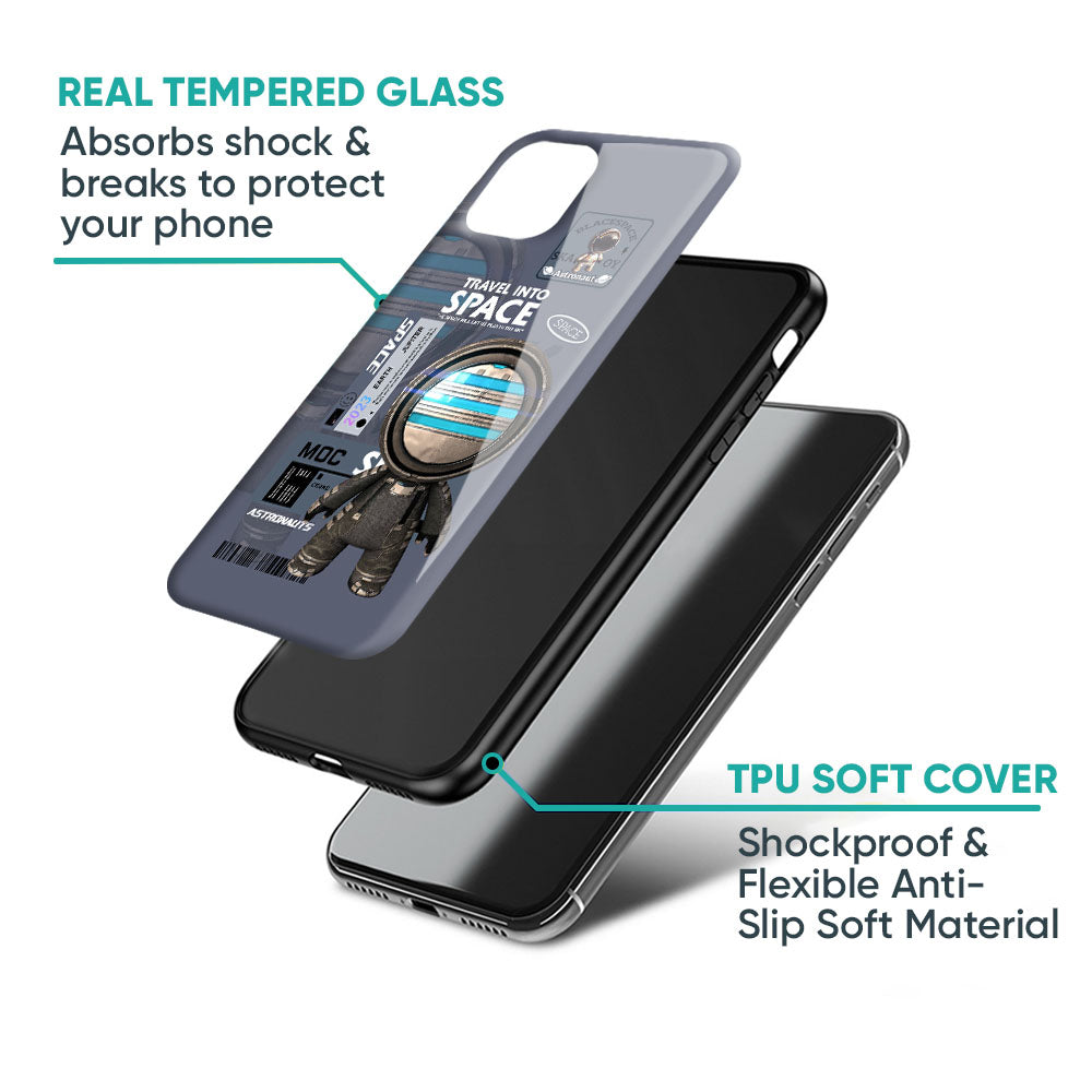 Space Travel Glass Case for IQOO 9 5G