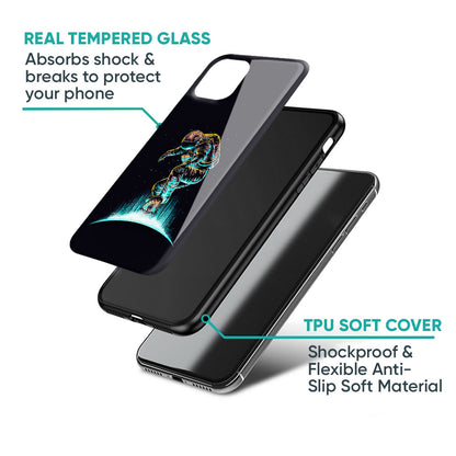 Star Ride Glass Case for Samsung Galaxy F41