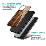 Timber Printed Glass Case for Vivo V20 SE