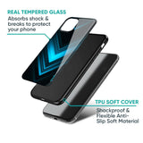 Vertical Blue Arrow Glass Case For Xiaomi Mi 10 Pro