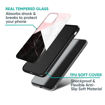 Marble Collage Art Glass Case For iPhone XS Max