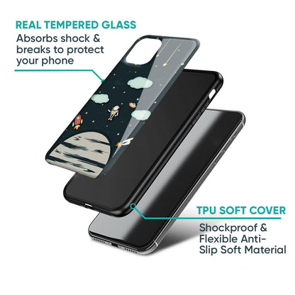 Astronaut Dream Glass Case For iPhone XS Max
